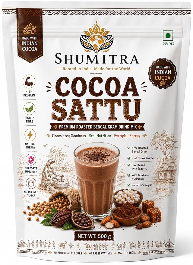 Shumitra Cocoa Sattu pack front