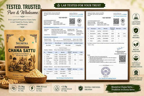 Shumitra Premium Roasted Chana Sattu – image 3